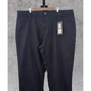 NWT The Perfect Jean NYC‎ Size 48 Athletic Fit Bandit Black Stretch 34" Inseam